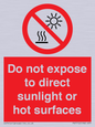 PV7712: Do not expose to direct sunlight or hot surfaces