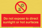 PV7712: Do not expose to direct sunlight or hot surfaces
