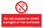 PV7712: Do not expose to direct sunlight or hot surfaces