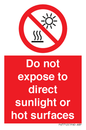 PV7712: Do not expose to direct sunlight or hot surfaces