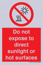 PV7712: Do not expose to direct sunlight or hot surfaces