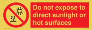 PV7712: Do not expose to direct sunlight or hot surfaces