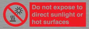 PV7712: Do not expose to direct sunlight or hot surfaces
