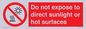 PV7712: Do not expose to direct sunlight or hot surfaces