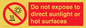PV7712: Do not expose to direct sunlight or hot surfaces