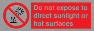PV7712: Do not expose to direct sunlight or hot surfaces