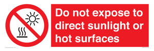 PV7712: Do not expose to direct sunlight or hot surfaces