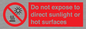 PV7712: Do not expose to direct sunlight or hot surfaces