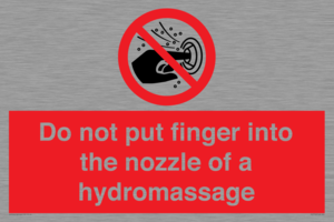 PV7714: Do not put finger into the nozzle of a hydromassage
