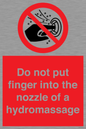 PV7714: Do not put finger into the nozzle of a hydromassage