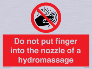 PV7714: Do not put finger into the nozzle of a hydromassage