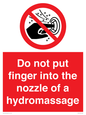 PV7714: Do not put finger into the nozzle of a hydromassage