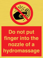 PV7714: Do not put finger into the nozzle of a hydromassage