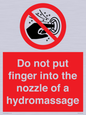 PV7714: Do not put finger into the nozzle of a hydromassage