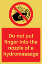 PV7714: Do not put finger into the nozzle of a hydromassage