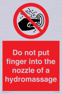 PV7714: Do not put finger into the nozzle of a hydromassage