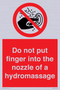 PV7714: Do not put finger into the nozzle of a hydromassage
