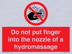PV7714: Do not put finger into the nozzle of a hydromassage