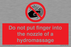 PV7714: Do not put finger into the nozzle of a hydromassage