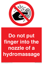 PV7714: Do not put finger into the nozzle of a hydromassage