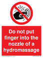 PV7714: Do not put finger into the nozzle of a hydromassage