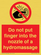 PV7714: Do not put finger into the nozzle of a hydromassage