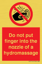 PV7714: Do not put finger into the nozzle of a hydromassage