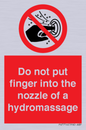 PV7714: Do not put finger into the nozzle of a hydromassage