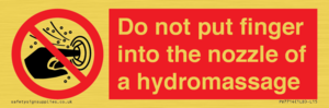 PV7714: Do not put finger into the nozzle of a hydromassage
