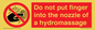 PV7714: Do not put finger into the nozzle of a hydromassage