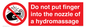 PV7714: Do not put finger into the nozzle of a hydromassage
