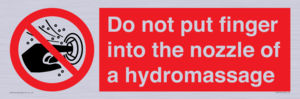 PV7714: Do not put finger into the nozzle of a hydromassage