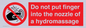 PV7714: Do not put finger into the nozzle of a hydromassage
