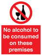 PV7718: No alcohol to be consumed on these premises