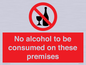 PV7718: No alcohol to be consumed on these premises