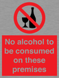 PV7718: No alcohol to be consumed on these premises