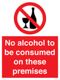 PV7718: No alcohol to be consumed on these premises