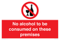 PV7718: No alcohol to be consumed on these premises