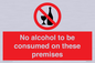 PV7718: No alcohol to be consumed on these premises