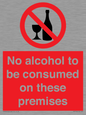PV7718: No alcohol to be consumed on these premises