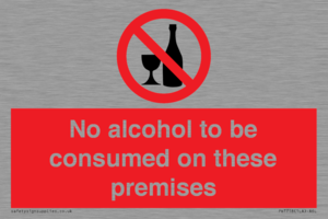 PV7718: No alcohol to be consumed on these premises