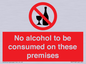 PV7718: No alcohol to be consumed on these premises