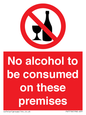 PV7718: No alcohol to be consumed on these premises