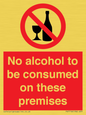 PV7718: No alcohol to be consumed on these premises