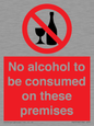 PV7718: No alcohol to be consumed on these premises