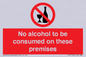 PV7718: No alcohol to be consumed on these premises