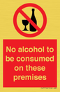 PV7718: No alcohol to be consumed on these premises