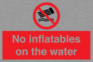 PV7720: No inflatables on the water
