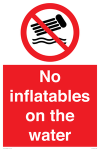 PV7720: No inflatables on the water