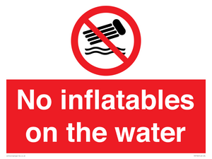 PV7720: No inflatables on the water